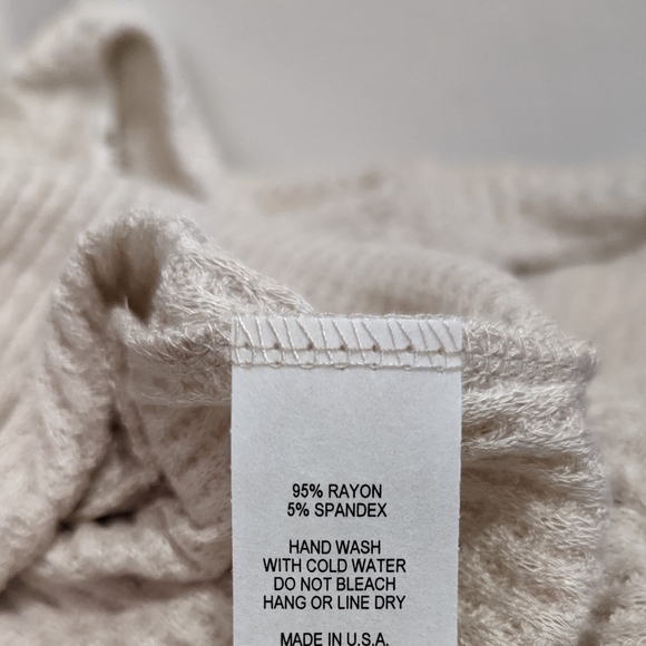 Cream Waffle Dolman Top - Picture 2 of 2